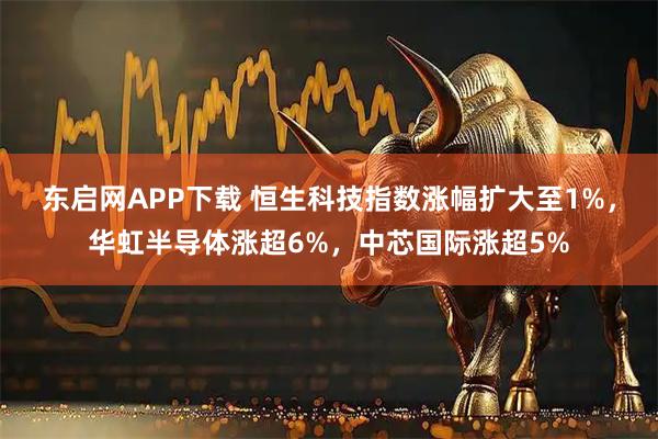 东启网APP下载 恒生科技指数涨幅扩大至1%，华虹半导体涨超6%，中芯国际涨超5%