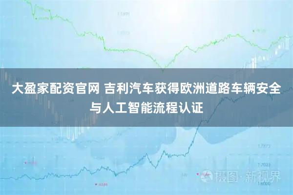 大盈家配资官网 吉利汽车获得欧洲道路车辆安全与人工智能流程认证