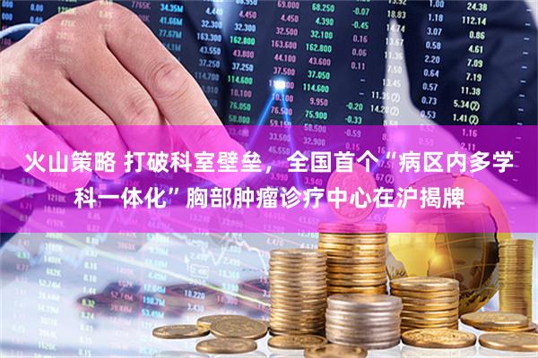 火山策略 打破科室壁垒，全国首个“病区内多学科一体化”胸部肿瘤诊疗中心在沪揭牌